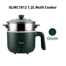 IONA 1.2L Ceramic Mini Non Stick Multi Cooker With Steamer IONA 1.2L Ceramic Mini Non Stick Multi Cooker With Steamer